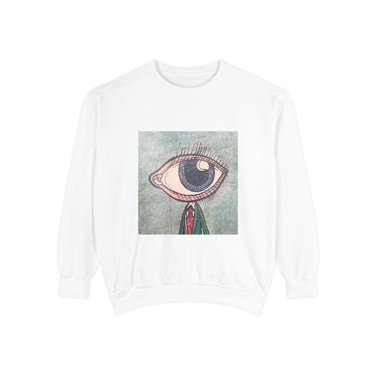 Big Eye Guy Unisex Garment-Dyed Sweatshirt