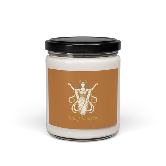 Rising Sovereign Candle, Soy 9oz | Goddess Manifestation, Laurel Marble