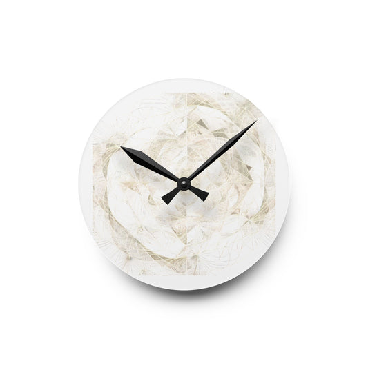 Tranquil Fractal Acrylic Wall Clock - Modern Design for Serene Spaces