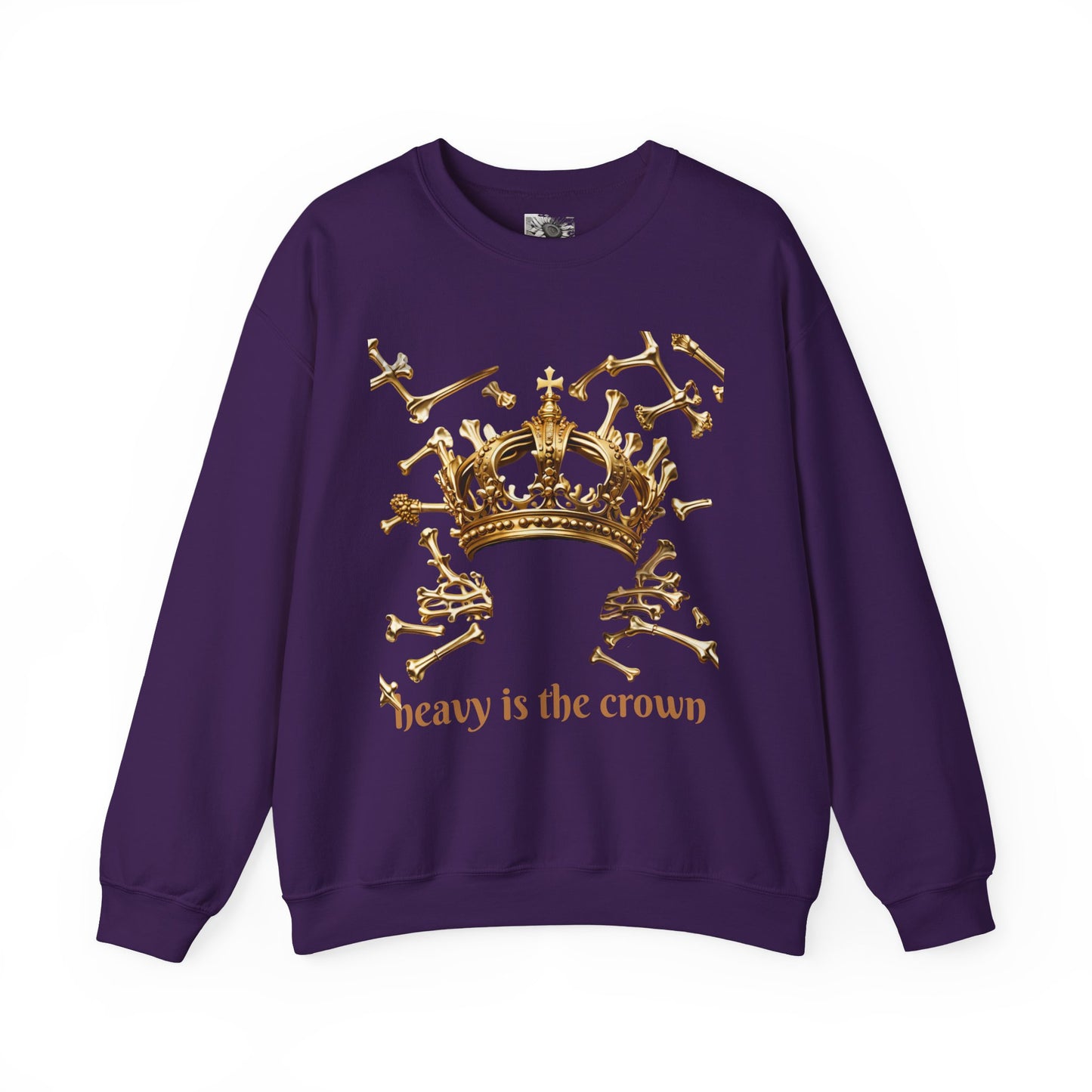 Heavy Is the Crown Sweatshirt — Gold Crown Graphic Crewneck
