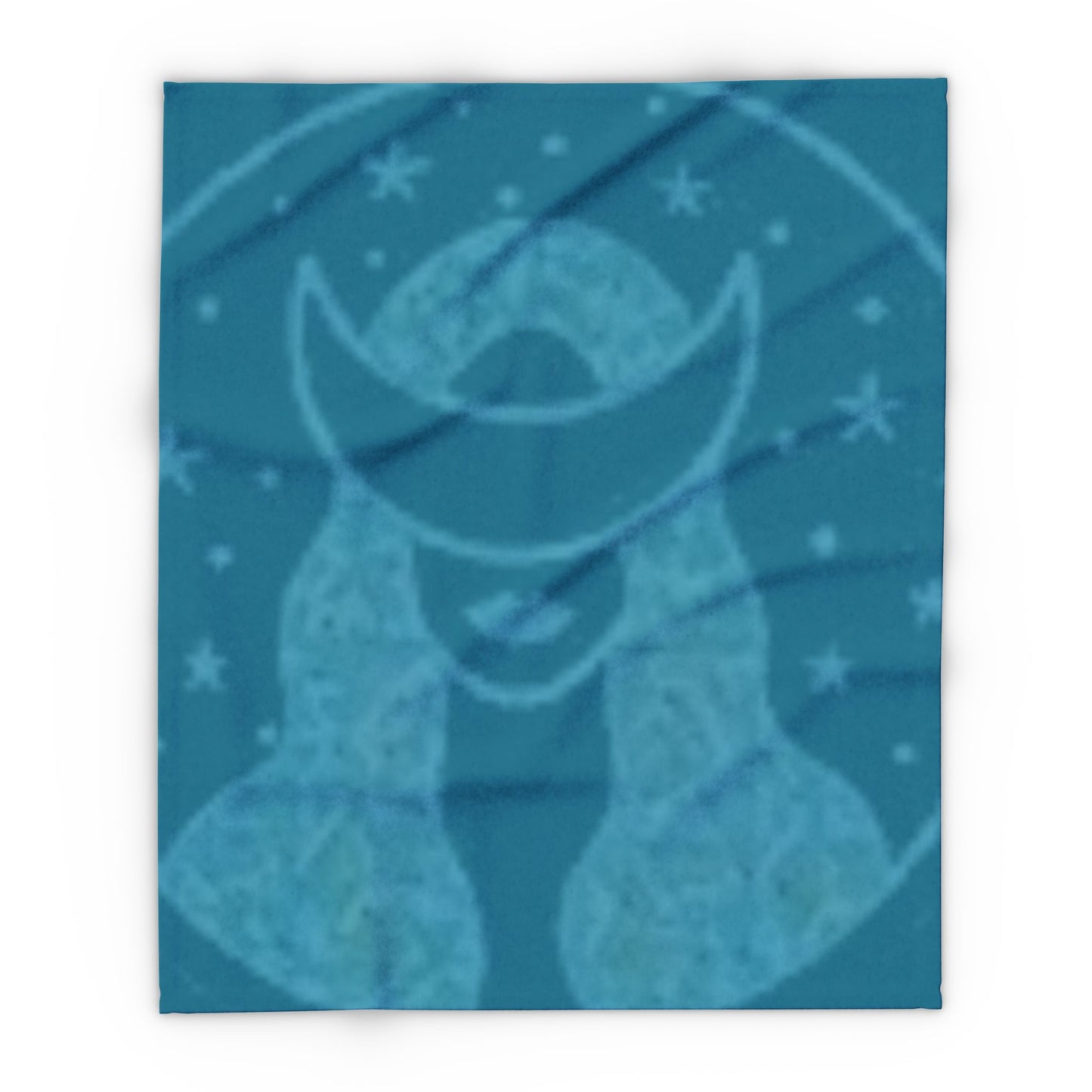 Fleece Blanket - Cosmic blue goddess virgo Design