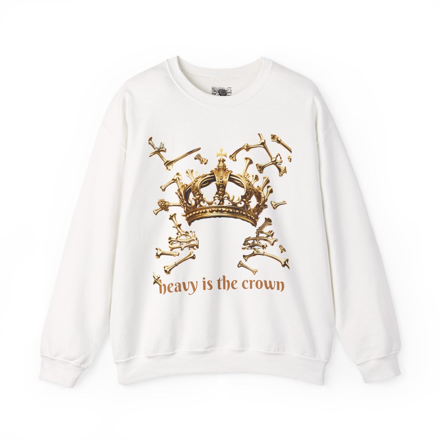 Heavy Is the Crown Sweatshirt — Gold Crown Graphic Crewneck