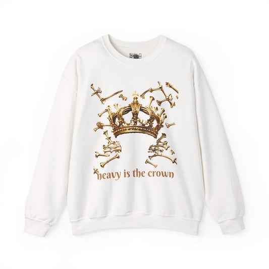 Heavy Is the Crown Sweatshirt — Gold Crown Graphic Crewneck
