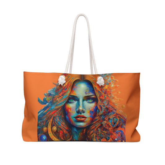 Colorpop Orange Weekender Bag