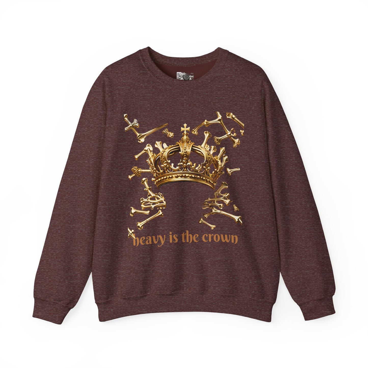 Heavy Is the Crown Sweatshirt — Gold Crown Graphic Crewneck