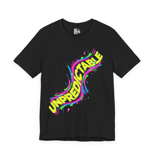 Undpredictable wave typography Tee | Kinetic typography, melting letters