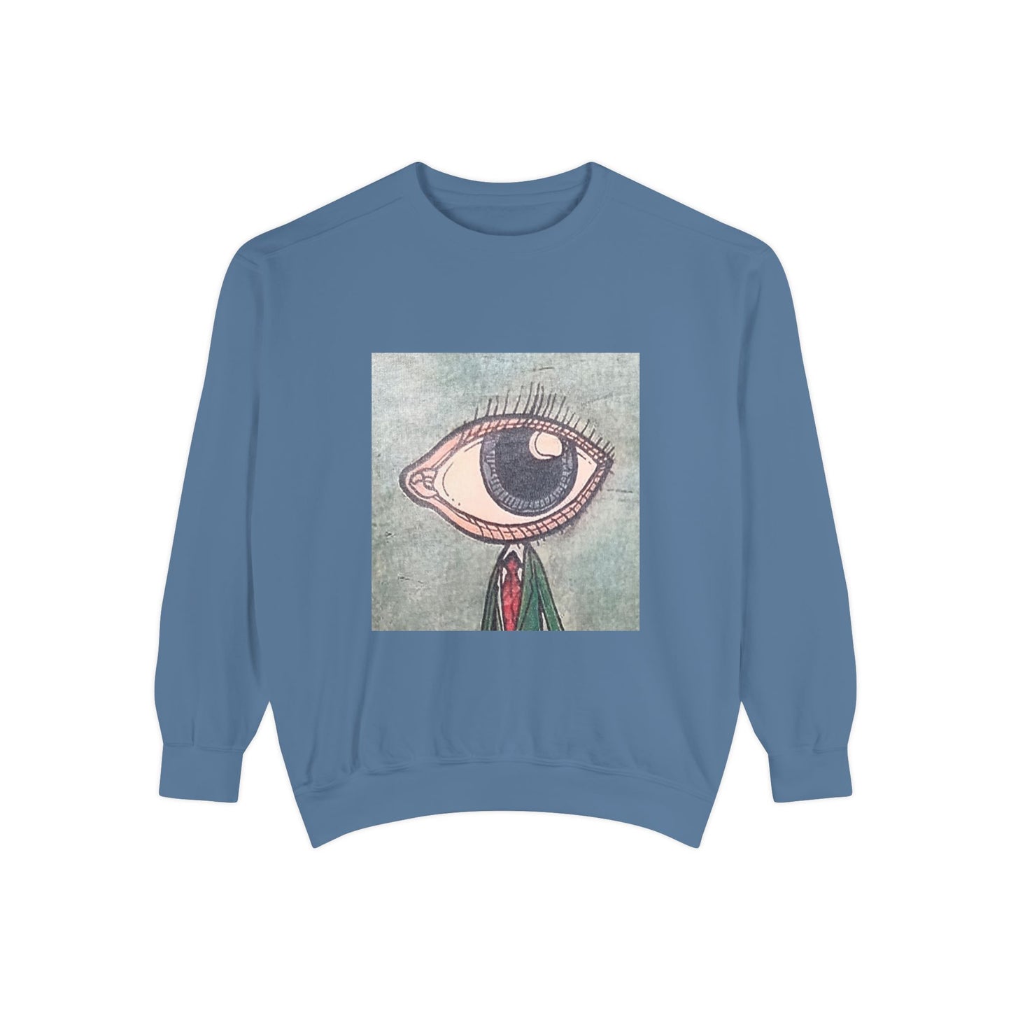 Big Eye Guy Unisex Garment-Dyed Sweatshirt