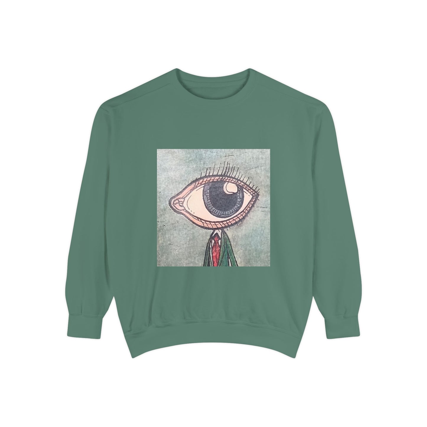 Big Eye Guy Unisex Garment-Dyed Sweatshirt
