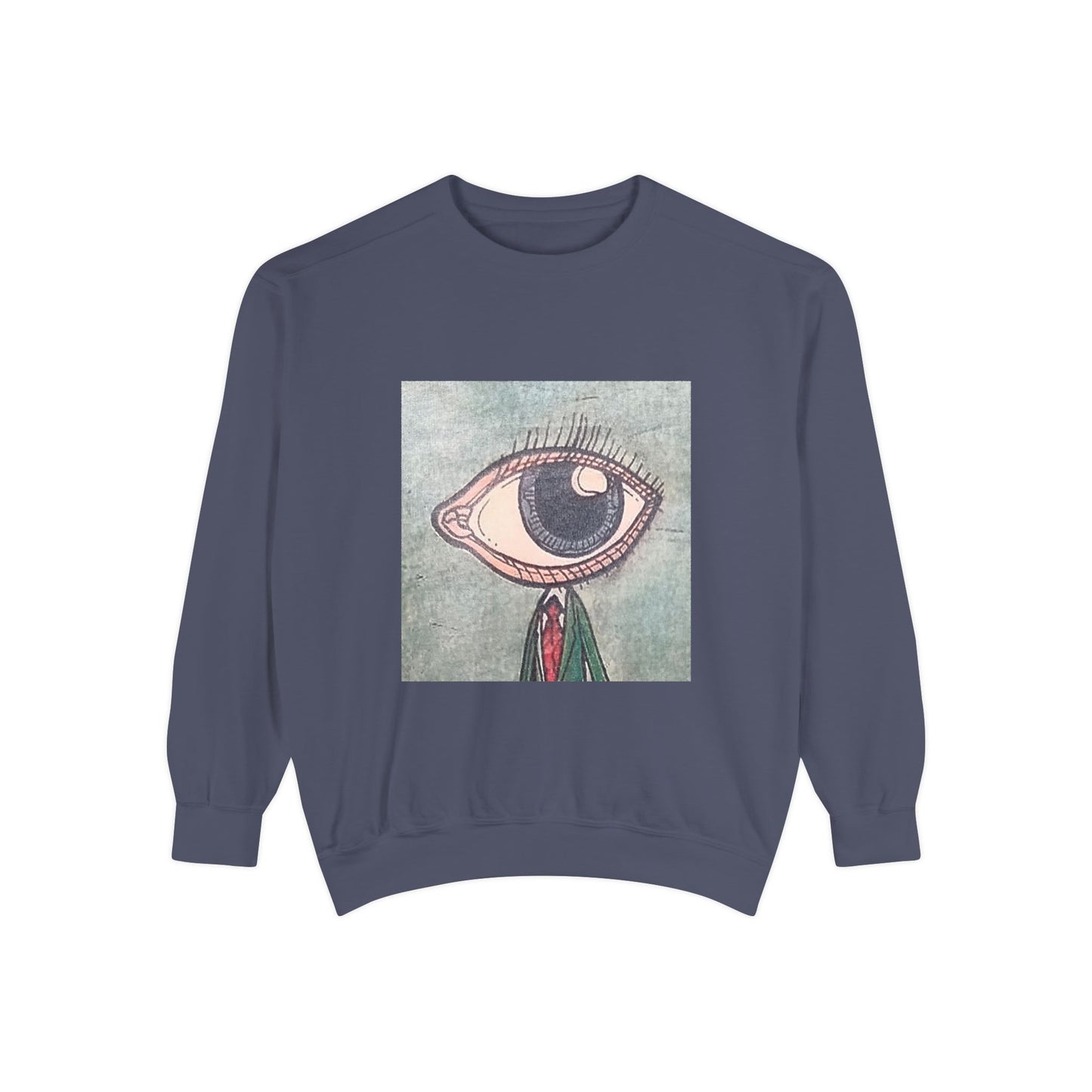 Big Eye Guy Unisex Garment-Dyed Sweatshirt