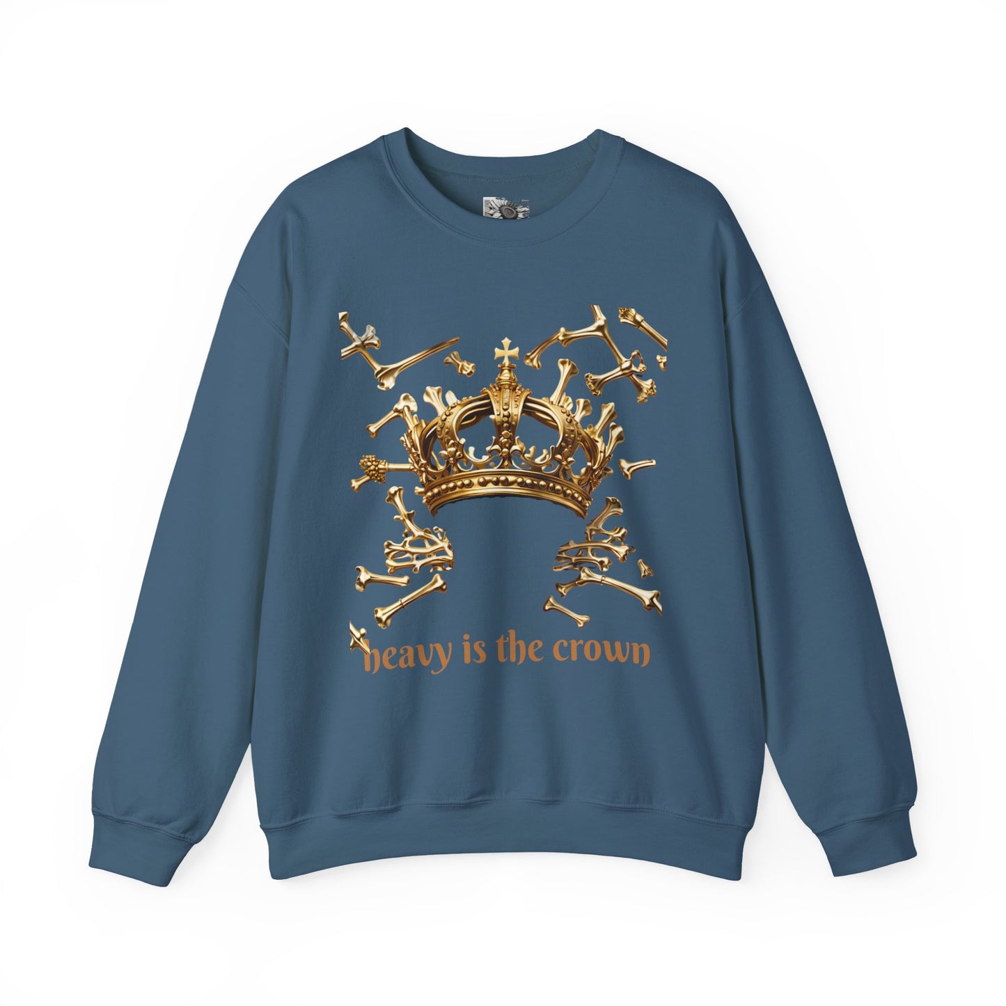 Heavy Is the Crown Sweatshirt — Gold Crown Graphic Crewneck